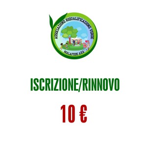 Iscrizione/Rinnovo Associazione con Donazione 10 Euro