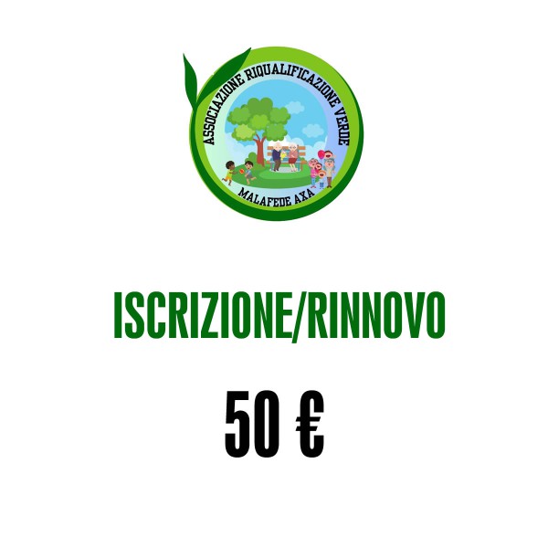 Iscrizione/Rinnovo Associazione con Donazione 50 Euro